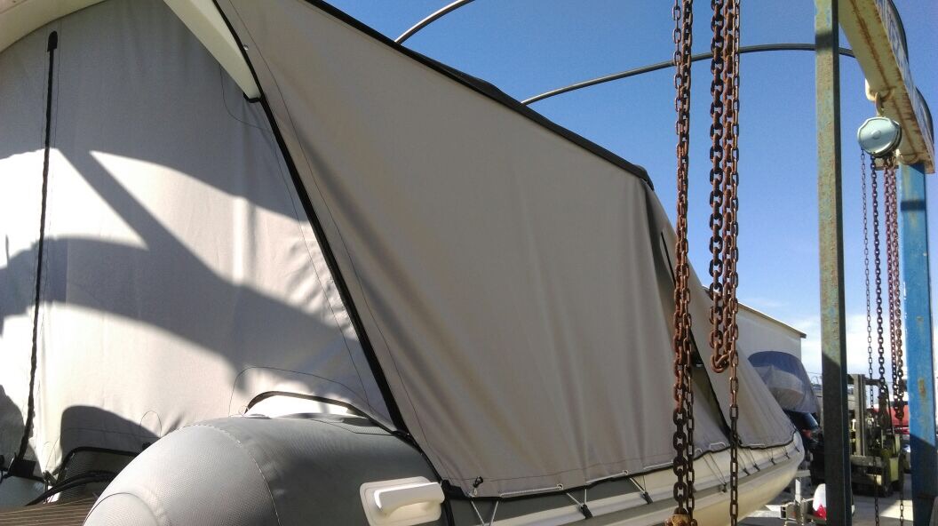 šator tenda u materijalu Sunbrella Surlast za GUMENJAK NUOVA JOLLY